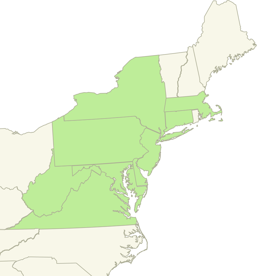 Fresh Regional Distribution Map